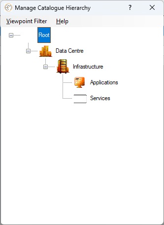 Reference Catalogue Hierarchy | Enables a structure to govern Dependency Management